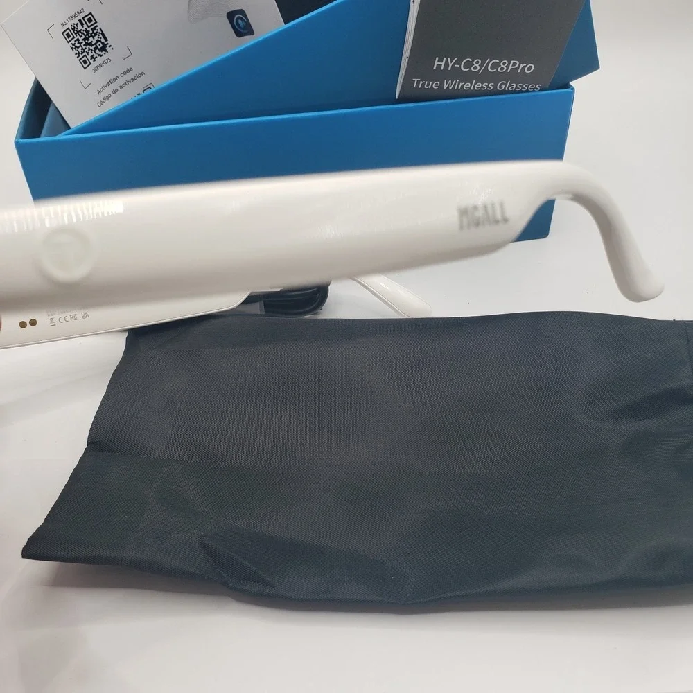 Hyundai HY-C8Pro Smart Glasses Eyeglasses Frame, True Wireless, White